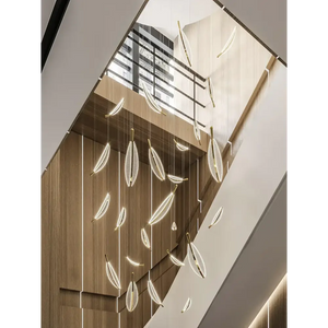 LED Chandelier Modern Spiral Pendant Light - 28 heads / Neutral Light - Chandelier