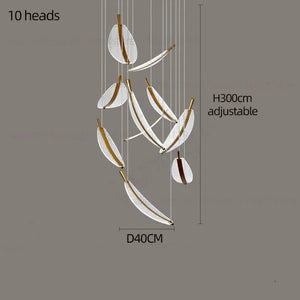LED Chandelier Modern Spiral Pendant Light - Chandelier