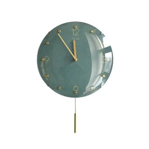 Nordic Metal Pendulum Wall Clock 30cm Modern Vintage - view 2