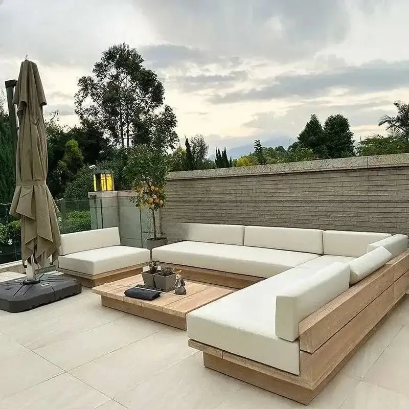 Modern Japanese Garden Sofa Waterproof Outdoor Furniture - view 2