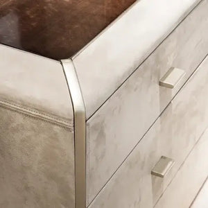 Minimalist Luxury Modern Upholstered King Bed Set - 180 x 200cm - Beige - Bedroom