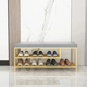 Modern 3 Tier Bamboo Shoe Rack - Shoe Rack