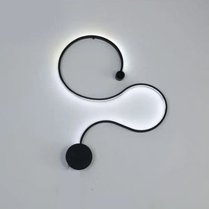 Modern Black & White RGB LED Wall Lamps - Black Type A / Two color light - Lamps