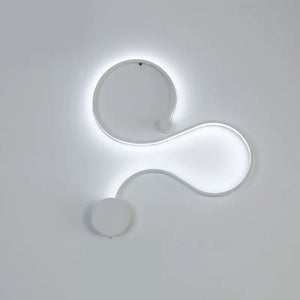 Modern Black & White RGB LED Wall Lamps - White Type A / Two color light - Lamps