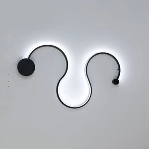 Modern Black & White RGB LED Wall Lamps - Black Type B / Two color light - Lamps