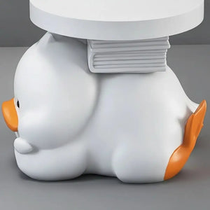 Modern Cartoon Duck Ornament Tray Side Table - Multifunctional coffee table