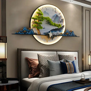 Modern Creative Landscape Mural Picture LED Wall Lamp - Wall Lamp