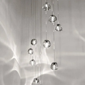 Modern Crystal Chandelier LED Long Pendant - Lamps