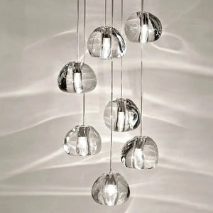 Modern Crystal Chandelier LED Long Pendant - Lamps