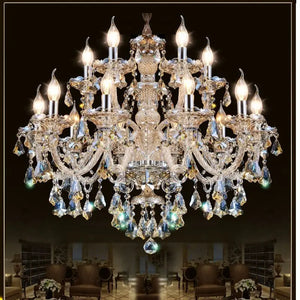 Crystal K9 Chandelier Polished Chrome Flush Mount Lighting - view 10