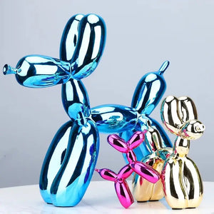 Electroplated Resin Dog Crafts Modern Animal Statue - Home Decor