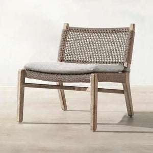 Modern Japanese Garden Sofa waterproof cushion detail showcasing durable weather resistant fabric texture up close