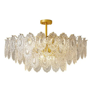 Modern K9 Crystal Round Shape Chandelier Lamp - Chandelier