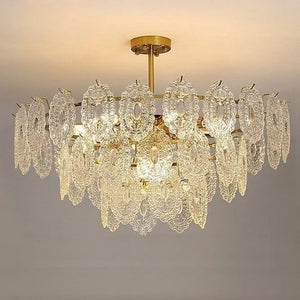 Modern K9 Crystal Round Shape Chandelier Lamp - Diameter 80cm / Warm Whie - Chandelier