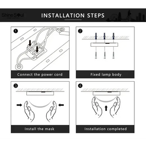 Modern Minimalist LED Flush Mount Ceiling Lamp - Ceiling Lamp