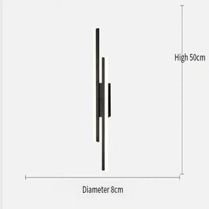 Modern Minimalist Steps LED Wall Lamp - Black Left / Warm (2700-3500K) - Wall Lamp