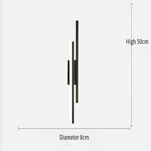 Modern Minimalist Steps LED Wall Lamp - Black Right / Cool (5500-7000K) - Wall Lamp