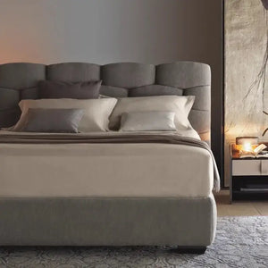 Modern Soft High Backrest Upholstered Double Bed Frames - Home
