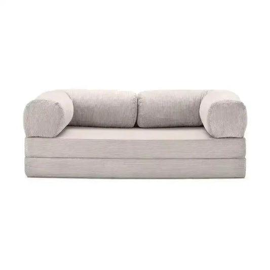 Modular Compression Corduroy Sleeper Sofa Bed - White - Compressed Sofa