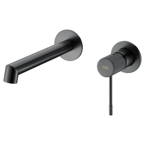 Black Gum Metal Built-in Bathroom Sink Mixer Faucet, main product view