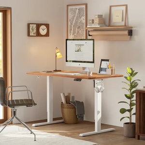 Solid Wood Standing Desk - 48’’ x 24’’ / Light Rustic - Desk