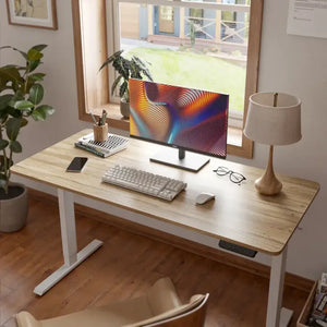 Natur Solid Wood Bamboo Standing Desk Only Table - Desk