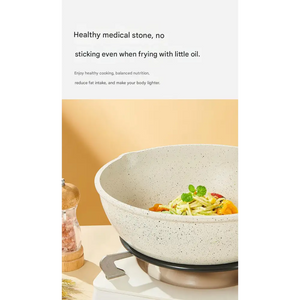 4 Piece Non Stick Cookware Frying Pan Soup Pot Set - Cookware set