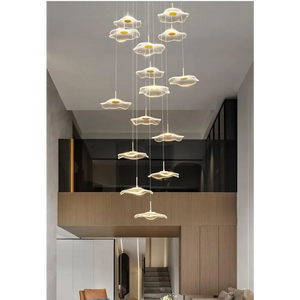 Nordic Circular Modern Chandelier Pendant Lamp - 15 heads / Warm Light - Ceiling Light