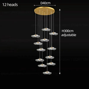 Nordic Circular Modern Chandelier Pendant Lamp - Ceiling Light