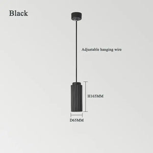 Nordic Creative LED Bedside Pendant Light - Black / Warm white - Lamps