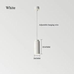 Nordic Creative LED Bedside Pendant Light - White / Warm white - Lamps