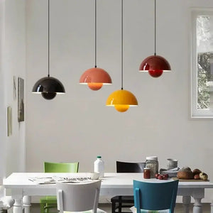 Nordic Flower Semicircular Hanging Pendant Lamp - Ceiling Lamp