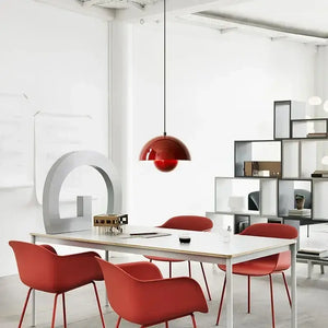 Nordic Flower Semicircular Hanging Pendant Lamp - Ceiling Lamp