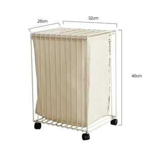 Nordic Iron Simple Storage Basket With Wheels - view 7