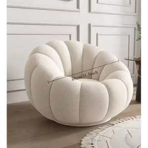 Nordic Lazy Pumpkin Cloud Sofa Chair - Beige - 80 cm - Sofa