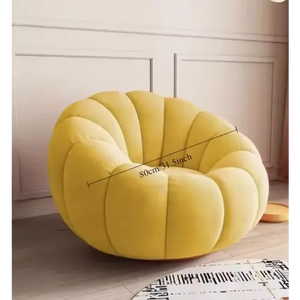 Nordic Lazy Pumpkin Cloud Sofa Chair - Yellow - 80 cm - Sofa