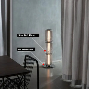 Smoke Glass Nordic Floor Lamp 95cm LED Standing Light - view 13