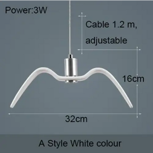 Nordic Seagull Led Birds Chandelier Ceiling Pendant Lamp - Ceiling Lamp