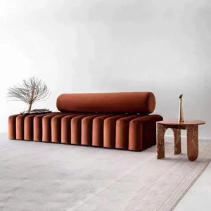 Nordic Stool Strip Cylindrical Sofa - Sofa
