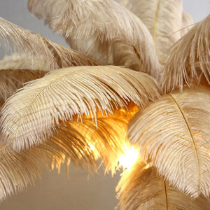 Ostrich Feather Standing Lamp - Lamps
