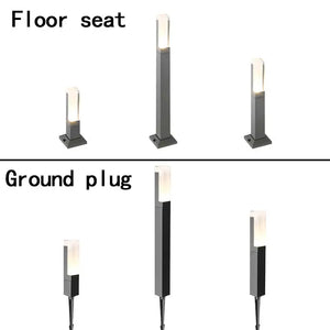 Outdoor Waterproof Aluminum Pillar Lawn Light - 10W| 27CM / Warm White - Lamps