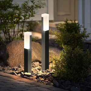 Outdoor Waterproof Aluminum Pillar Lawn Light - Lamps