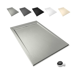 Large Shower Tray Slate Texture - Bathroom