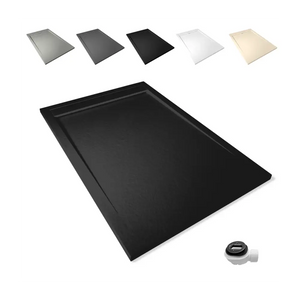 Large Shower Tray Slate Texture - 70X100 / Black - Bathroom