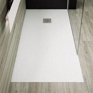 Bela Premium White Shower Tray Slate Texture - 70x70 cm - Platos de ducha