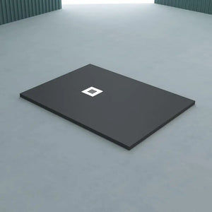 Bela Premium Black Shower Tray Slate Texture - Platos de ducha