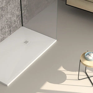 Classic Shower Tray Slate Texture - Bathroom