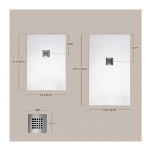 Rota Shower Tray Slate Texture - Bathroom Accessory