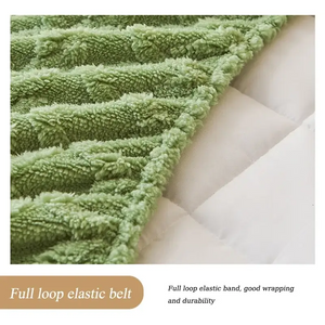 Thick Plush Polar Cotton Mattress Protector Liner - Bedsheet