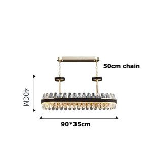 Postmodern Oval LED Chandelier Contemporary Lighting - view 14